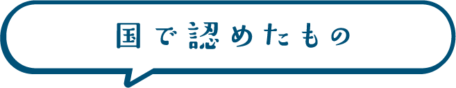 国で認めたもの