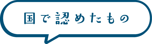 国で認めたもの